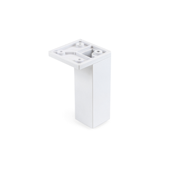 Piedino ABS Quadro Smartfeet 1 Regolabile Bianco mm.100h  | Emuca